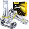 imageAUXITO 9005 H11 LED Bulbs Combo 100000 Lumens Ultra Bright 6500K Cool White Canbus Ready No Flicker 99 Vehicle Compatibility IP68 Waterproof 4 Pack9005