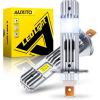 imageAUXITO 9005 H11 LED Bulbs Combo 100000 Lumens Ultra Bright 6500K Cool White Canbus Ready No Flicker 99 Vehicle Compatibility IP68 Waterproof 4 PackH1