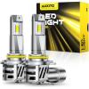 imageAUXITO 9005 HB3 Light Bulbs 50000LM 6500K Cool White Plug and Play CANbus Ready No Flicker Pack of 2