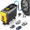 imageAUXITO AT1 150PSI Heavy Duty Tire Inflator Portable Air Compressor for Pickup Truck  Built in 26000mAh Power Station amp 65W Fast Charging  Emergency Tire Air Pump for F150 OffRoad RV Camping26000mAh