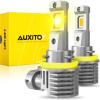 imageAUXITO H49003 Bulbs 80000LM 15X Super Output 6500K Cool White Long Lifespan 11 Mini Size Replacement Light Bulbs PlugNPlay Pack of 2H11H8H16