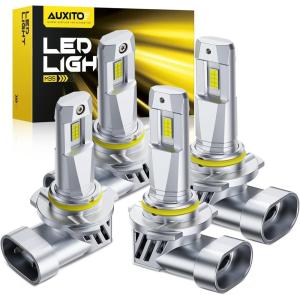 imageAUXITO 9005 Bulb H11 Bulbs 80000LM Brighter UltraBright Plug N Play Long Lifespan No Flicker 99 Compatibility 2PCS90059006