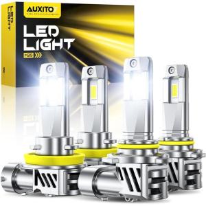 imageAUXITO 9005 Bulb H11 Bulbs 80000LM Brighter UltraBright Plug N Play Long Lifespan No Flicker 99 Compatibility 2PCS9005H11