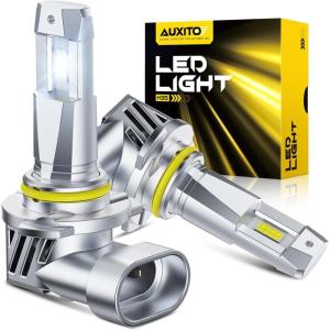 imageAUXITO 9005 H11 LED Bulbs Combo 100000 Lumens Ultra Bright 6500K Cool White Canbus Ready No Flicker 99 Vehicle Compatibility IP68 Waterproof 4 Pack9005