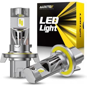 imageAUXITO 9005 H11 LED Bulbs Combo 120000LM 1000 Super Bright CANBus Ready 11 Mini Size Easy Install 6500K White H8 H9 HB3 Bulbs with Fan Plug and Play Pack of 4H139008