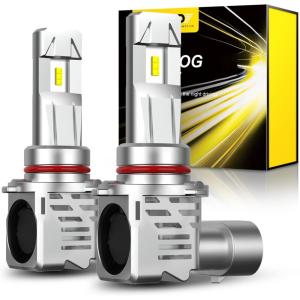 imageAUXITO 9005HB3 H11H8H9H16 LED Bulbs Combo 120W 11 Mini Size 6500K Cool White IP68 Waterproof Automotive Replacement Pack of 49005HB3