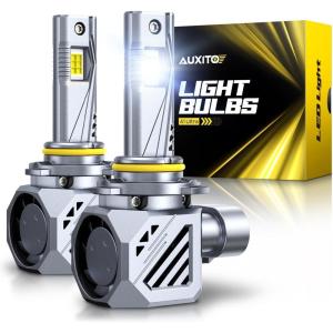 imageAUXITO 9006 Bulb HB4 Bulbs 70000LM Brighter UltraBright Plug N Play Long Lifespan No Flicker 99 Compatibility 2PCS