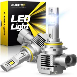 imageAUXITO H11 H8 H9 LED Bulbs 16 Premium LED Chips 80000LM 15X Brighter 6500K Daylight Plug and Play 60000H Long Life Universal Compatibility Pack of 29005