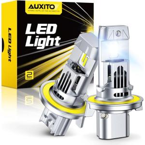 imageAUXITO H13 Bulbs 40000LM 9008 LED Super Bright 900 Light Bulbs Plug N Play Long Lifespan 2PCS