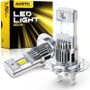 imageAUXITO H7 Light Bulbs 50000LM 1000 Brighter Than Halogen 6500K Cool White 60000Hrs Lifespan with Quiet Cooling Fan Plug and Play Pack of 2H7