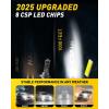 imageAUXITO 9005 9006 LED HeadIight Bulbs HB3 HB4 Light 1500 UltraBright 6500K Cool White Plug N Play 50000Hrs Long Lifespan No Flicker 99 Compatibility Pack of 2H7