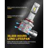 imageAUXITO 9005 9006 LED HeadIight Bulbs HB3 HB4 Light 1500 UltraBright 6500K Cool White Plug N Play 50000Hrs Long Lifespan No Flicker 99 Compatibility Pack of 2H1091459140White
