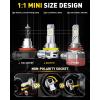imageAUXITO 9005 9006 LED HeadIight Bulbs HB3 HB4 Light 1500 UltraBright 6500K Cool White Plug N Play 50000Hrs Long Lifespan No Flicker 99 Compatibility Pack of 2H11H8H9