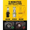 imageAUXITO 9005 9006 LED HeadIight Bulbs HB3 HB4 Light 1500 UltraBright 6500K Cool White Plug N Play 50000Hrs Long Lifespan No Flicker 99 Compatibility Pack of 29007 HB5