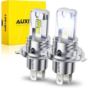 imageAUXITO 9005 9006 LED HeadIight Bulbs HB3 HB4 Light 1500 UltraBright 6500K Cool White Plug N Play 50000Hrs Long Lifespan No Flicker 99 Compatibility Pack of 2H4HB29003White