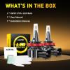 imageAUXITO H8H11H16 3000K Golden Yellow LED Fog Light Bulbs 18000LM 1000 Brighter Amber Fog Lights Kit 11 OEM Replacement for Cars Trucks SUVs 3Min Install IP68 Waterproof Pack of 2Amber Yellow