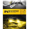 imageAUXITO H8H11H16 3000K Golden Yellow LED Fog Light Bulbs 18000LM 1000 Brighter Amber Fog Lights Kit 11 OEM Replacement for Cars Trucks SUVs 3Min Install IP68 Waterproof Pack of 2Amber Yellow