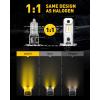 imageAUXITO H8H11H16 3000K Golden Yellow LED Fog Light Bulbs 18000LM 1000 Brighter Amber Fog Lights Kit 11 OEM Replacement for Cars Trucks SUVs 3Min Install IP68 Waterproof Pack of 2Amber Yellow