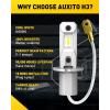 imageAUXITO H8H11H16 3000K Golden Yellow LED Fog Light Bulbs 18000LM 1000 Brighter Amber Fog Lights Kit 11 OEM Replacement for Cars Trucks SUVs 3Min Install IP68 Waterproof Pack of 2Cool White