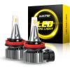 imageAUXITO H8H11H16 3000K Golden Yellow LED Fog Light Bulbs 18000LM 1000 Brighter Amber Fog Lights Kit 11 OEM Replacement for Cars Trucks SUVs 3Min Install IP68 Waterproof Pack of 2Amber Yellow