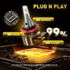 imageAUXITO H8H11H16 3000K Golden Yellow LED Fog Light Bulbs 18000LM 1000 Brighter Amber Fog Lights Kit 11 OEM Replacement for Cars Trucks SUVs 3Min Install IP68 Waterproof Pack of 2Amber Yellow