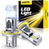 imageAUXITO H8 H11 Bulb H9 Bulbs 80000LM Brighter UltraBright Plug N Play Long Lifespan No Flicker 99 Compatibility 2PCS9008h13