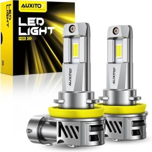 imageAUXITO H8 H11 Bulb H9 Bulbs 80000LM Brighter UltraBright Plug N Play Long Lifespan No Flicker 99 Compatibility 2PCSH11H8H9