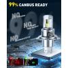 imageAUXITO H13 9008 Bulbs 80000LM 6500K Cool White Super Bright 15X Halogen Plug and Play CANbus Ready No Flicker Pack of 29003H4Hb2
