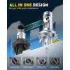 imageAUXITO H13 9008 Bulbs 80000LM 6500K Cool White Super Bright 15X Halogen Plug and Play CANbus Ready No Flicker Pack of 29008H13
