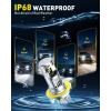 imageAUXITO H13 9008 Bulbs 80000LM 6500K Cool White Super Bright 15X Halogen Plug and Play CANbus Ready No Flicker Pack of 29008H13