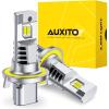 imageAUXITO Upgraded H139008 LED Bulbs 80000LM 1500 Super Bright 6500K Cool White with Cooling Fan 70000Hrs Long Lifespan 11 Halogen Size 3 Min Quick Install IP68 Pack of 2