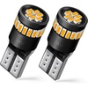 image:imageAUXITO 912 921 LED Bulb Reverse Light 6500K White T15 W16W 906 904 Canbus Error Free LED Backup Light Bulb Super Bright Back Up License Plate Light Halogen Replacement for Car Truck Pack of 2Amber Yellow