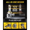 image:imageAUXITO H1 Bulbs 1500 Brighter 6500K White 11 Mini Size No Adapter Needed 3 Min Quick Install No Flicker 99 Compatibility Pack of 29005 HB3