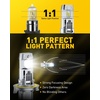 image:imageAUXITO H1 Bulbs 1500 Brighter 6500K White 11 Mini Size No Adapter Needed 3 Min Quick Install No Flicker 99 Compatibility Pack of 29008H13