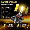 image:imageAUXITO H109145 3000K Golden Yellow LED Fog Light Bulbs 18000LM 1000 Brighter Amber Fog Lights Kit 11 OEM Replacement for Cars Trucks SUVs 3Min Install IP68 Waterproof Pack of 2Amber Yellow
