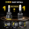image:imageAUXITO H109145 3000K Golden Yellow LED Fog Light Bulbs 18000LM 1000 Brighter Amber Fog Lights Kit 11 OEM Replacement for Cars Trucks SUVs 3Min Install IP68 Waterproof Pack of 2Amber Yellow