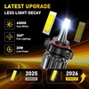 image:imageAUXITO H109145 3000K Golden Yellow LED Fog Light Bulbs 18000LM 1000 Brighter Amber Fog Lights Kit 11 OEM Replacement for Cars Trucks SUVs 3Min Install IP68 Waterproof Pack of 2Cool White