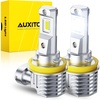 image:imageAUXITO H1 Bulbs 1500 Brighter 6500K White 11 Mini Size No Adapter Needed 3 Min Quick Install No Flicker 99 Compatibility Pack of 2H11H8H9