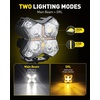 image:imageAUXITO 45 Inch LED Pod Lights 120W Spot Beam Offroad Driving Lights 20000LM Spotlight 6500K Main White Light with Amber DRL Off Road Light Bars Fog Light Ditch Lights for Trucks ATV UTV SUV Car