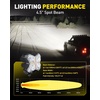 image:imageAUXITO 45 Inch LED Pod Lights 120W Spot Beam Offroad Driving Lights 20000LM Spotlight 6500K Main White Light with Amber DRL Off Road Light Bars Fog Light Ditch Lights for Trucks ATV UTV SUV Car