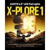 image:imageAUXITO 45 Inch LED Pod Lights 120W Spot Beam Offroad Driving Lights 20000LM Spotlight 6500K Main White Light with Amber DRL Off Road Light Bars Fog Light Ditch Lights for Trucks ATV UTV SUV Car