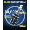 image:imageAUXITO 880899 LED Fog Light Bulbs 18000LM 1000 Brighter 11 PlugandPlay Canbus Ready 893H27W LED Fog Bulbs 6500K Cool White Pack of 2