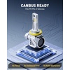 image:imageAUXITO D3S Light Bulbs 50000LM 6500K Cool White Direct Replacement D3SD3R LED Fog Light Bulbs with Fan Plug and Play CANbus Ready No Flicker Pack of 2H11H9H8