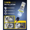 image:imageAUXITO D3S Light Bulbs 50000LM 6500K Cool White Direct Replacement D3SD3R LED Fog Light Bulbs with Fan Plug and Play CANbus Ready No Flicker Pack of 29007HB5