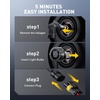 image:imageAUXITO D3S Light Bulbs 50000LM 6500K Cool White Direct Replacement D3SD3R LED Fog Light Bulbs with Fan Plug and Play CANbus Ready No Flicker Pack of 29005HB3