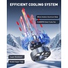 image:imageAUXITO D5S Bulbs 30000LM 6500K Cool White Direct Replacement D5S Light Bulbs with Cooling Fan Plug and Play CANbus Ready No Flicker Pack of 2D2S