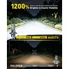 image:imageAUXITO H4 9003 HB2 LED Bulbs 80000 Lumens 1200 Brighter 6500K Cool White 3Side LED Chips 3Minute Installation 60000 Hours Lifespan 99 Canbus Ready Plug and Play Pack of 2