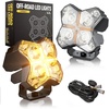 image:imageAUXITO 45 Inch LED Pod Lights 120W Spot Beam Offroad Driving Lights 20000LM Spotlight 6500K Main White Light with Amber DRL Off Road Light Bars Fog Light Ditch Lights for Trucks ATV UTV SUV Car