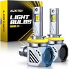 image:imageAUXITO D3S Light Bulbs 50000LM 6500K Cool White Direct Replacement D3SD3R LED Fog Light Bulbs with Fan Plug and Play CANbus Ready No Flicker Pack of 2H11H9H8