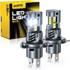 image:imageAUXITO H4 9003 HB2 LED Bulbs 80000 Lumens 1200 Brighter 6500K Cool White 3Side LED Chips 3Minute Installation 60000 Hours Lifespan 99 Canbus Ready Plug and Play Pack of 2